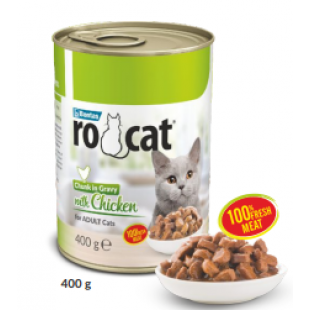 ROCAT TAVUKLU KEDİ KONSERVE 400G CHUNK